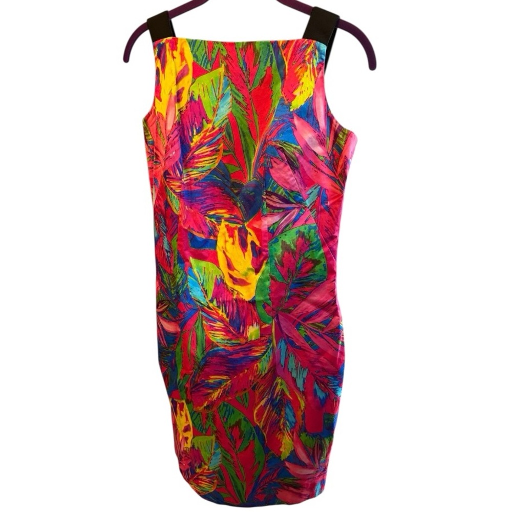 Milly Floral Printed Sheath Dress Size 10 - Picture 3 of 9